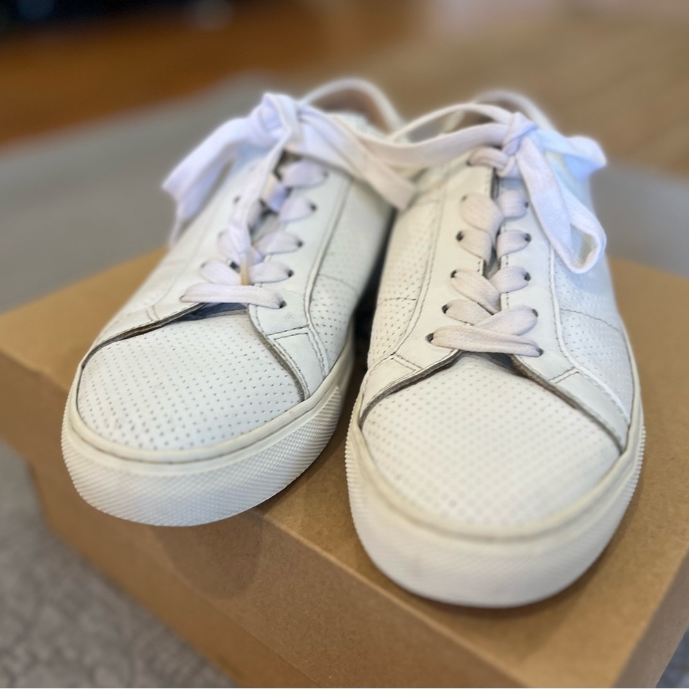 Greats Made in Italy Brooklyn White Leather Classic Sneaker Size 7